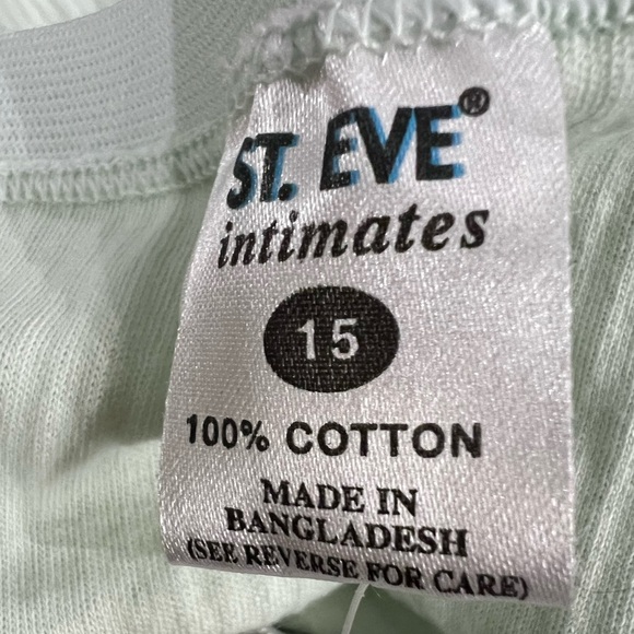 St. Eve Intimates Cotton 🆕 & Vintage size 15 green - Picture 4 of 4